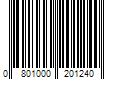 Barcode Image for UPC code 0801000201240