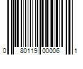 Barcode Image for UPC code 080119000061. Product Name: 