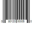 Barcode Image for UPC code 080120000050