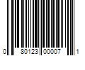 Barcode Image for UPC code 080123000071