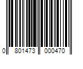 Barcode Image for UPC code 0801473000470