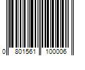 Barcode Image for UPC code 0801561100006