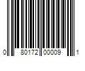 Barcode Image for UPC code 080172000091