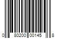 Barcode Image for UPC code 080200001458