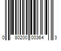 Barcode Image for UPC code 080200003643