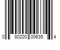 Barcode Image for UPC code 080200006354