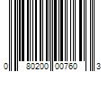 Barcode Image for UPC code 080200007603