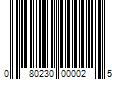 Barcode Image for UPC code 080230000025