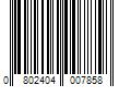 Barcode Image for UPC code 0802404007858