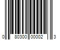 Barcode Image for UPC code 080300000023