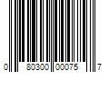 Barcode Image for UPC code 080300000757