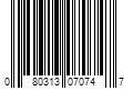 Barcode Image for UPC code 080313070747