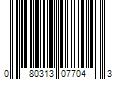 Barcode Image for UPC code 080313077043