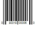 Barcode Image for UPC code 080318000060