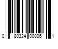 Barcode Image for UPC code 080324000061