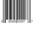 Barcode Image for UPC code 080325000077