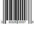 Barcode Image for UPC code 080326000076