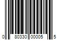 Barcode Image for UPC code 080330000055