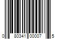 Barcode Image for UPC code 080341000075