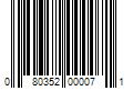 Barcode Image for UPC code 080352000071