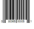 Barcode Image for UPC code 080365000051