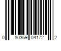 Barcode Image for UPC code 080369041722