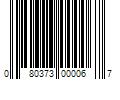 Barcode Image for UPC code 080373000067