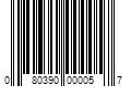 Barcode Image for UPC code 080390000057