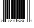 Barcode Image for UPC code 080417000084