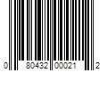 Barcode Image for UPC code 080432000212