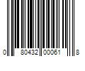 Barcode Image for UPC code 080432000618