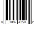 Barcode Image for UPC code 080432402702