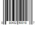 Barcode Image for UPC code 080432500187