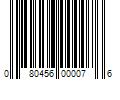 Barcode Image for UPC code 080456000076. Product Name: 