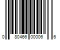 Barcode Image for UPC code 080466000066