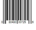 Barcode Image for UPC code 080480007256