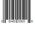 Barcode Image for UPC code 080480025205