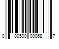 Barcode Image for UPC code 080500000687