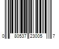 Barcode Image for UPC code 080537230057