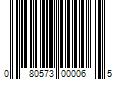 Barcode Image for UPC code 080573000065