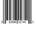 Barcode Image for UPC code 080596027490