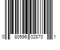 Barcode Image for UPC code 080596028701