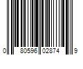 Barcode Image for UPC code 080596028749. Product Name: 