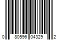 Barcode Image for UPC code 080596043292