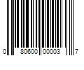 Barcode Image for UPC code 080600000037