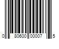 Barcode Image for UPC code 080600000075