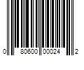 Barcode Image for UPC code 080600000242