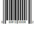 Barcode Image for UPC code 080613000062