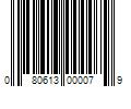 Barcode Image for UPC code 080613000079