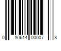 Barcode Image for UPC code 080614000078. Product Name: 